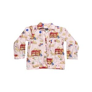 Vintage Nick and Nora Kids Barnum's Animal Crackers Pajama Top Size XL Oversized
